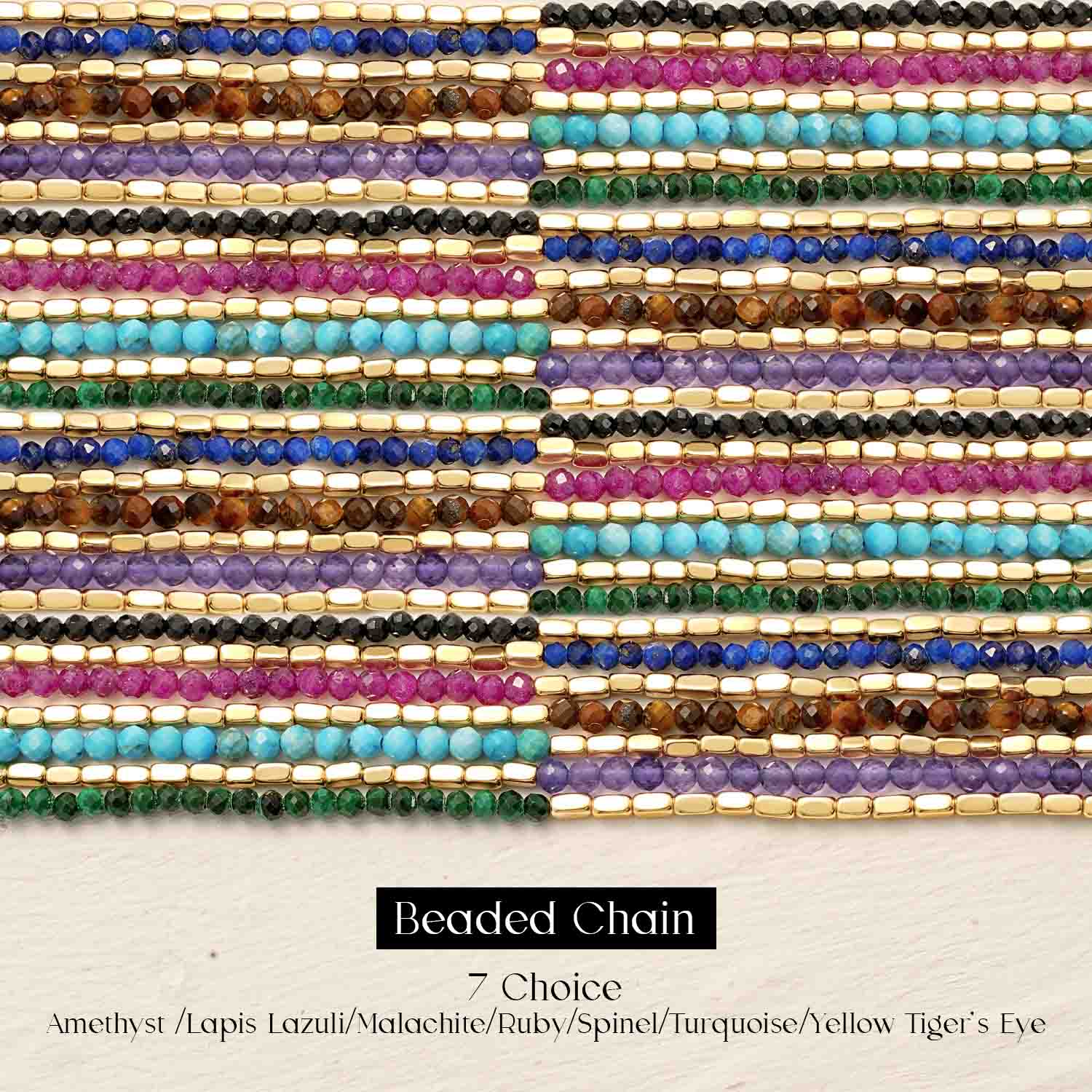 Handmade Gemstone Beaded Anklet