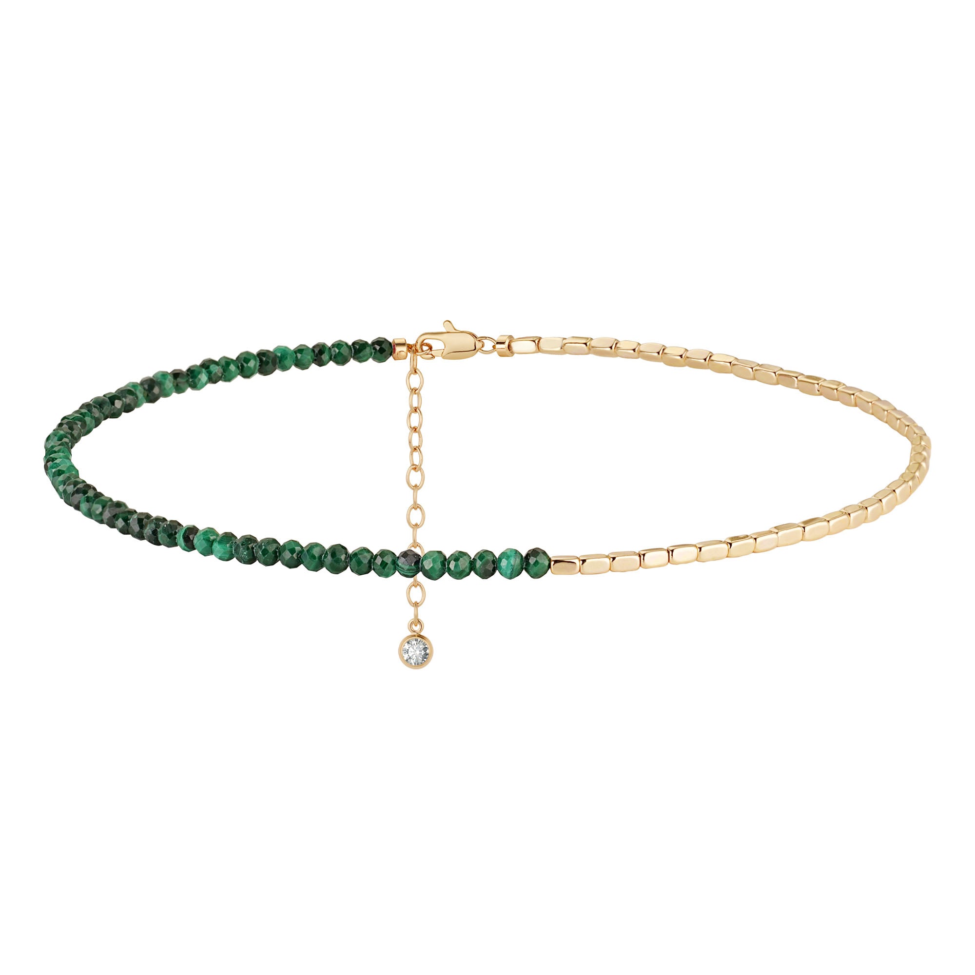 Handmade Gemstone Beaded Anklet