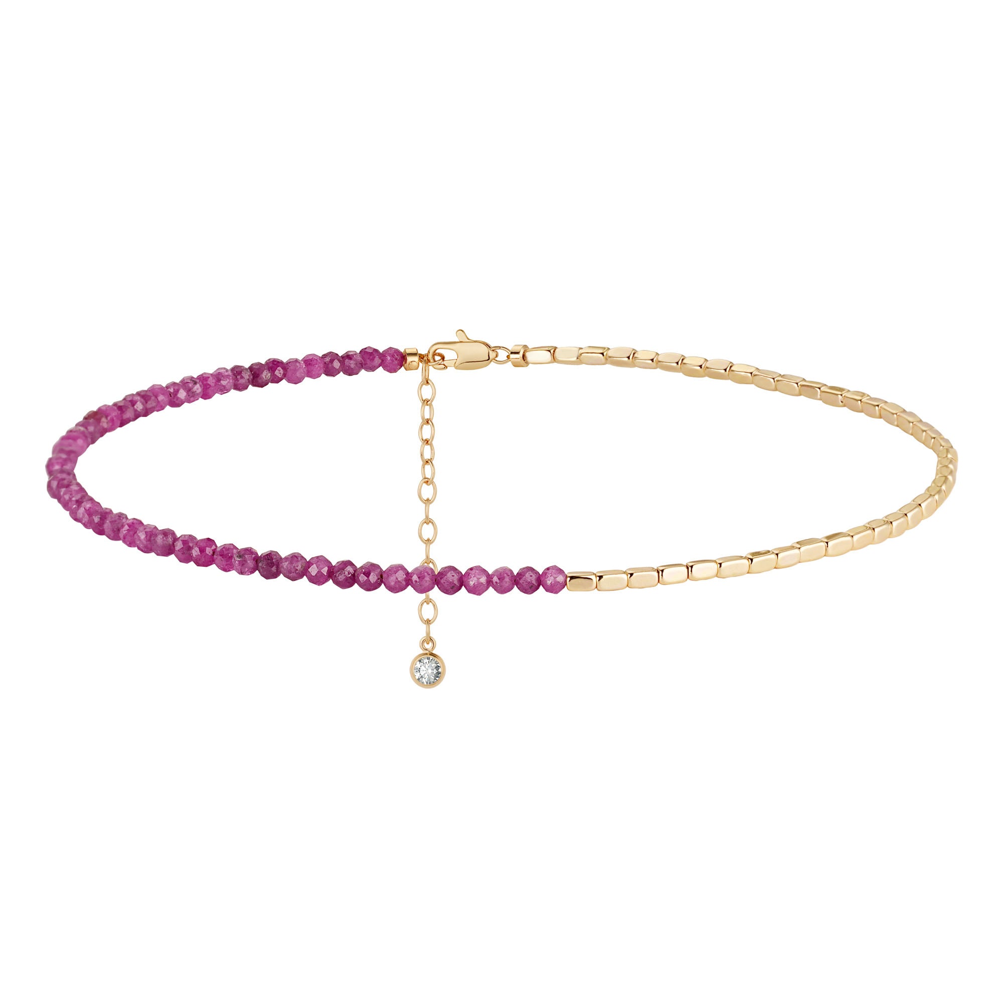 Handmade Gemstone Beaded Anklet