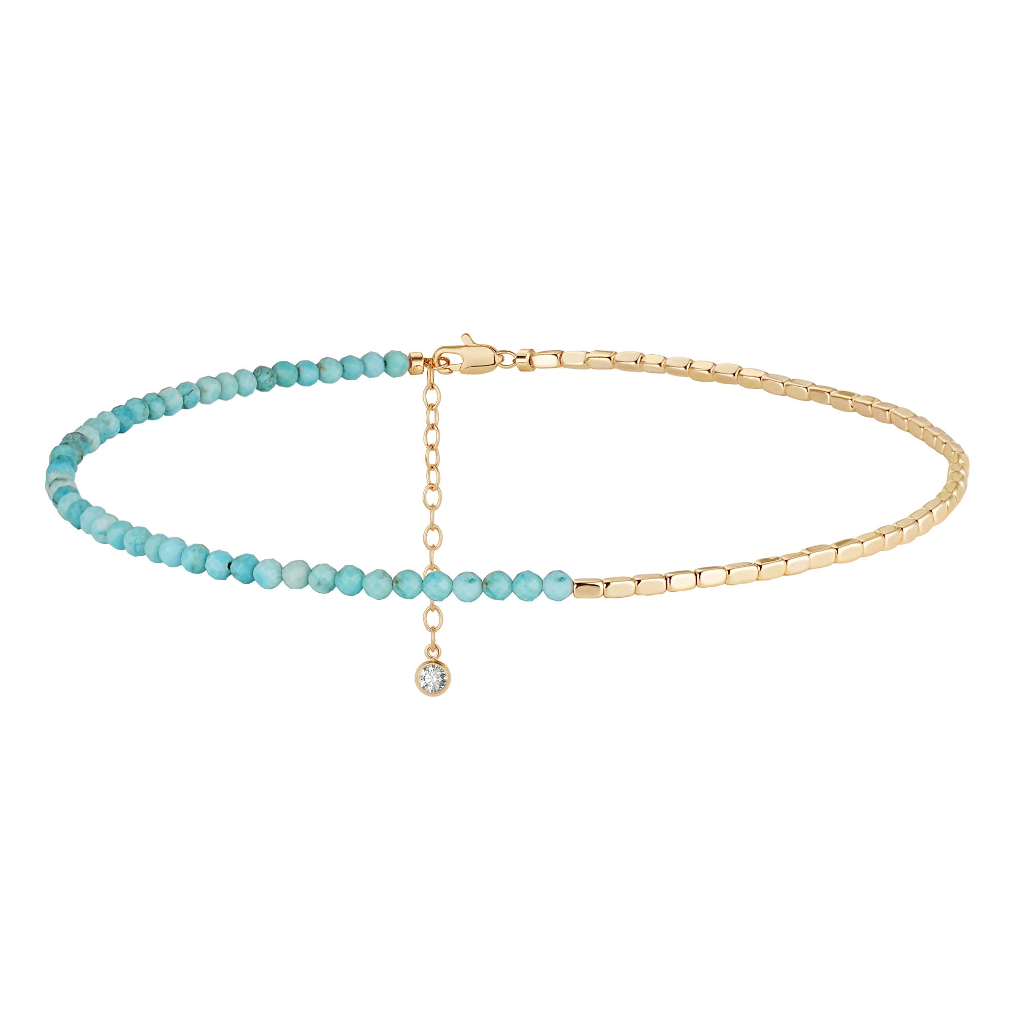 Handmade Gemstone Beaded Anklet