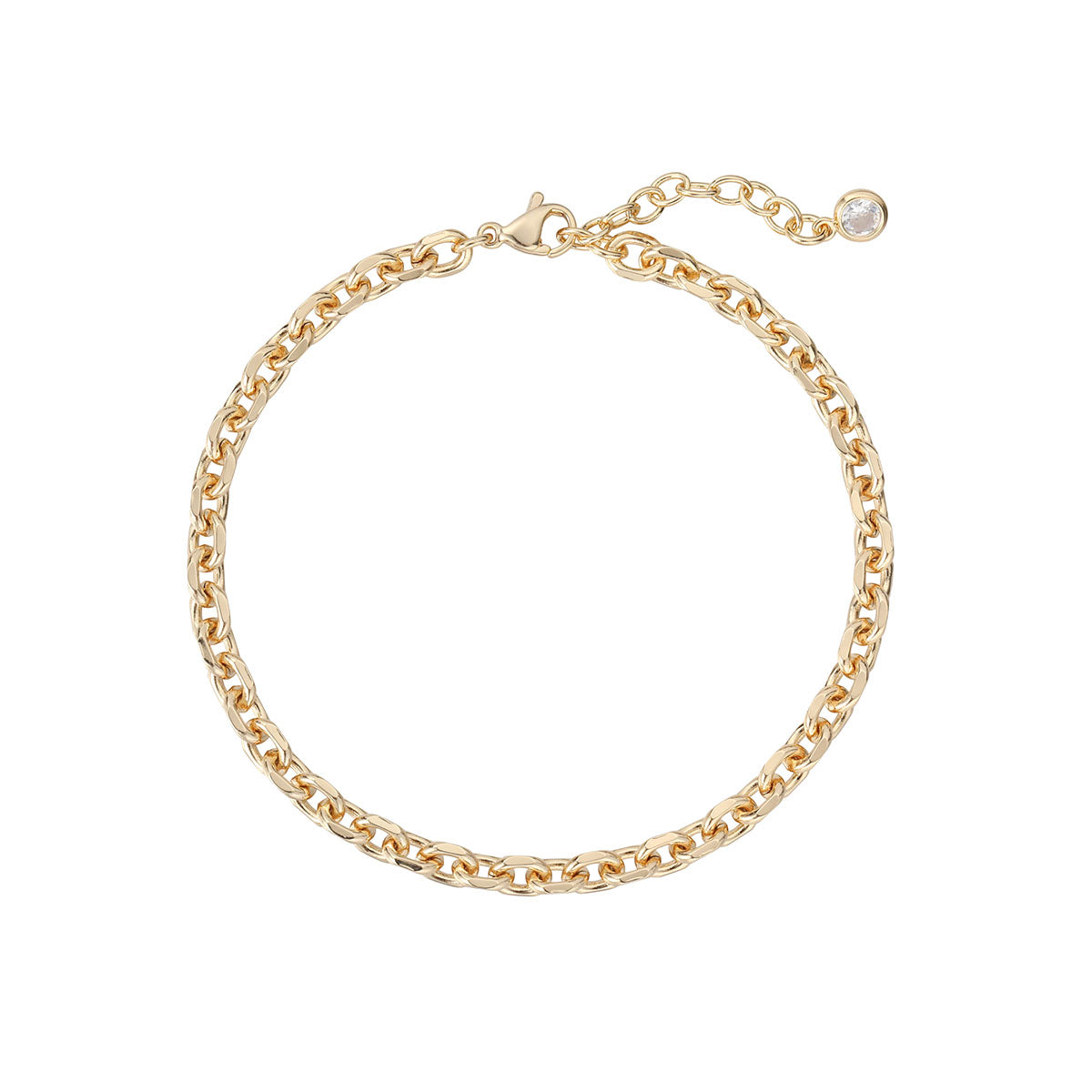 Gold Chain Link Bracelet