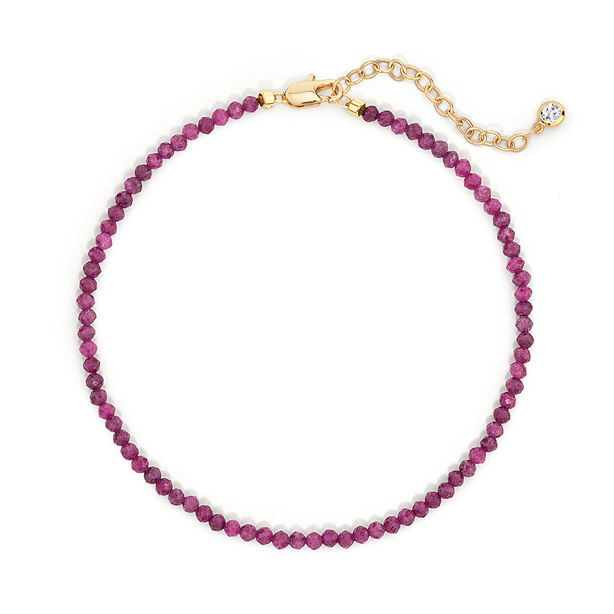 Gemstone Beaded Anklet