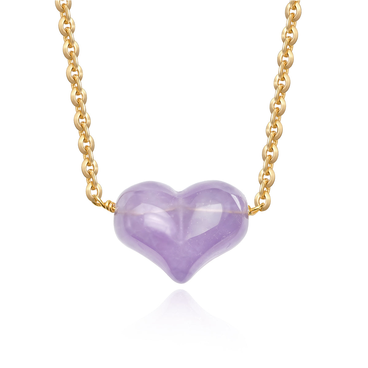Chunky Heart Choker Necklace
