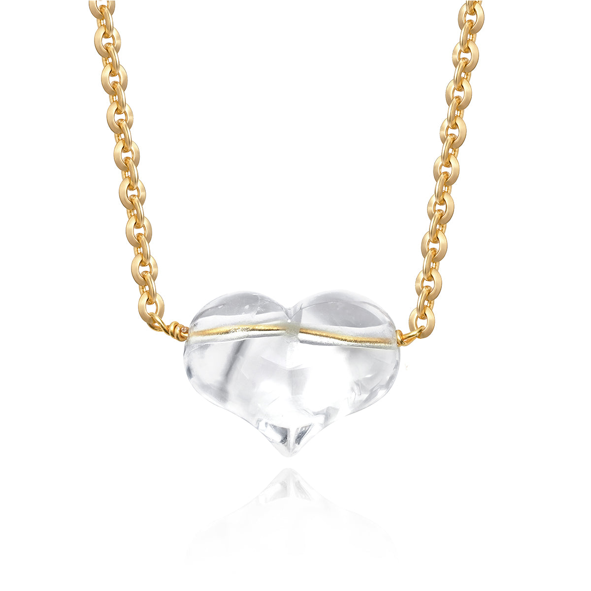 Chunky Heart Choker Necklace