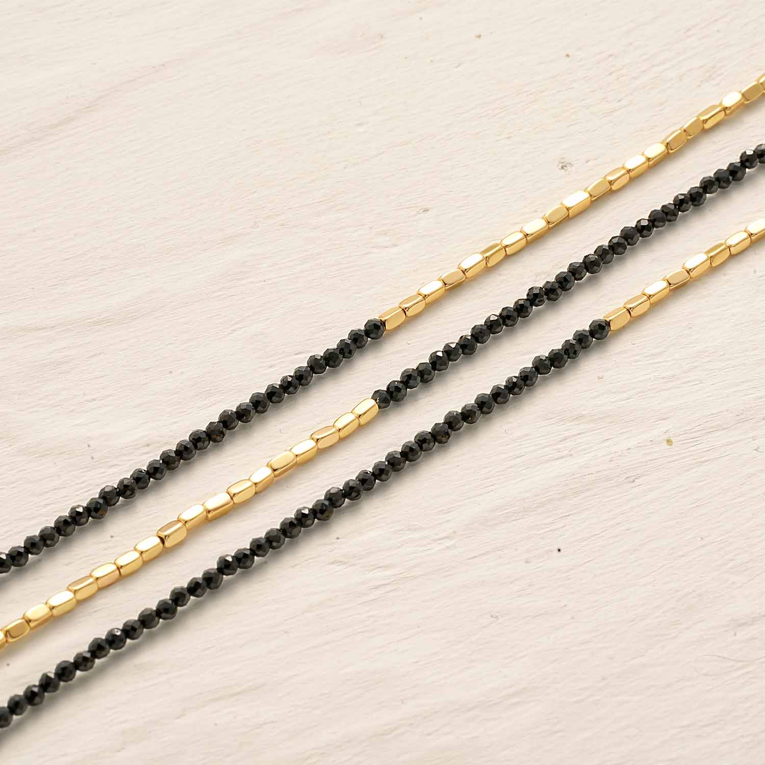 Beaded Chain Gem Bracelet
