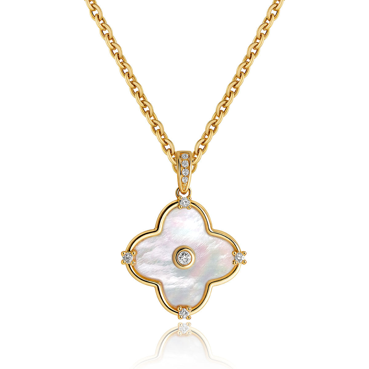 Clover Flower Pendant Necklace