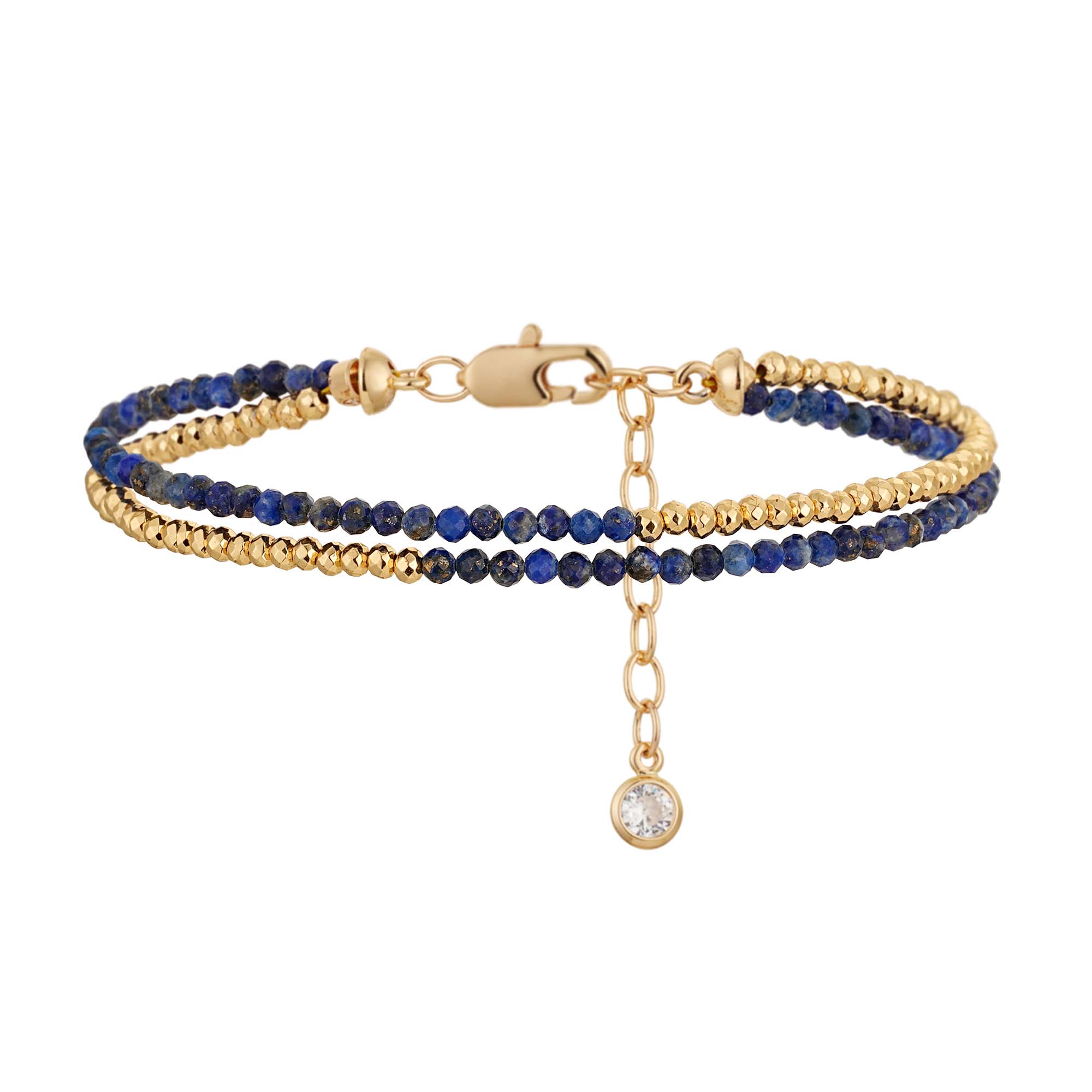Adjustable Double Layer Beaded Bracelet