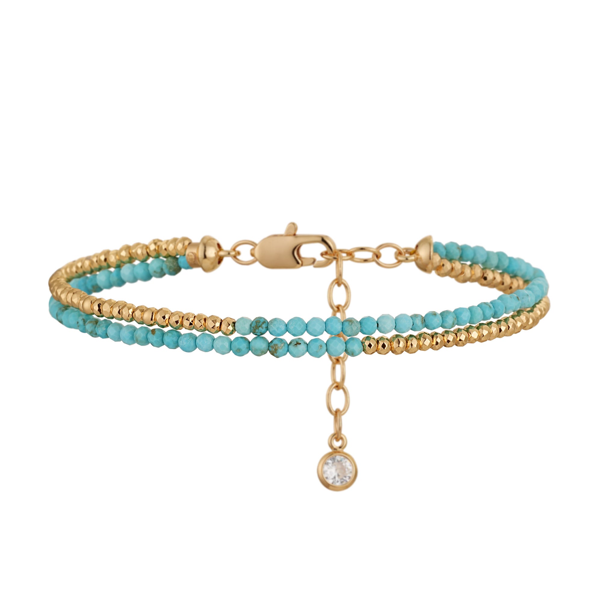 Adjustable Double Layer Beaded Bracelet