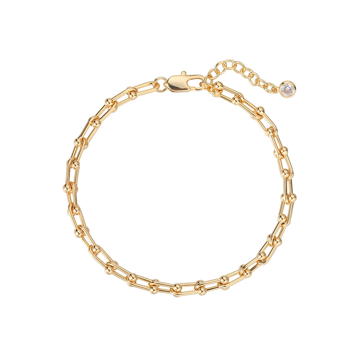 Gold Chain Link Bracelet
