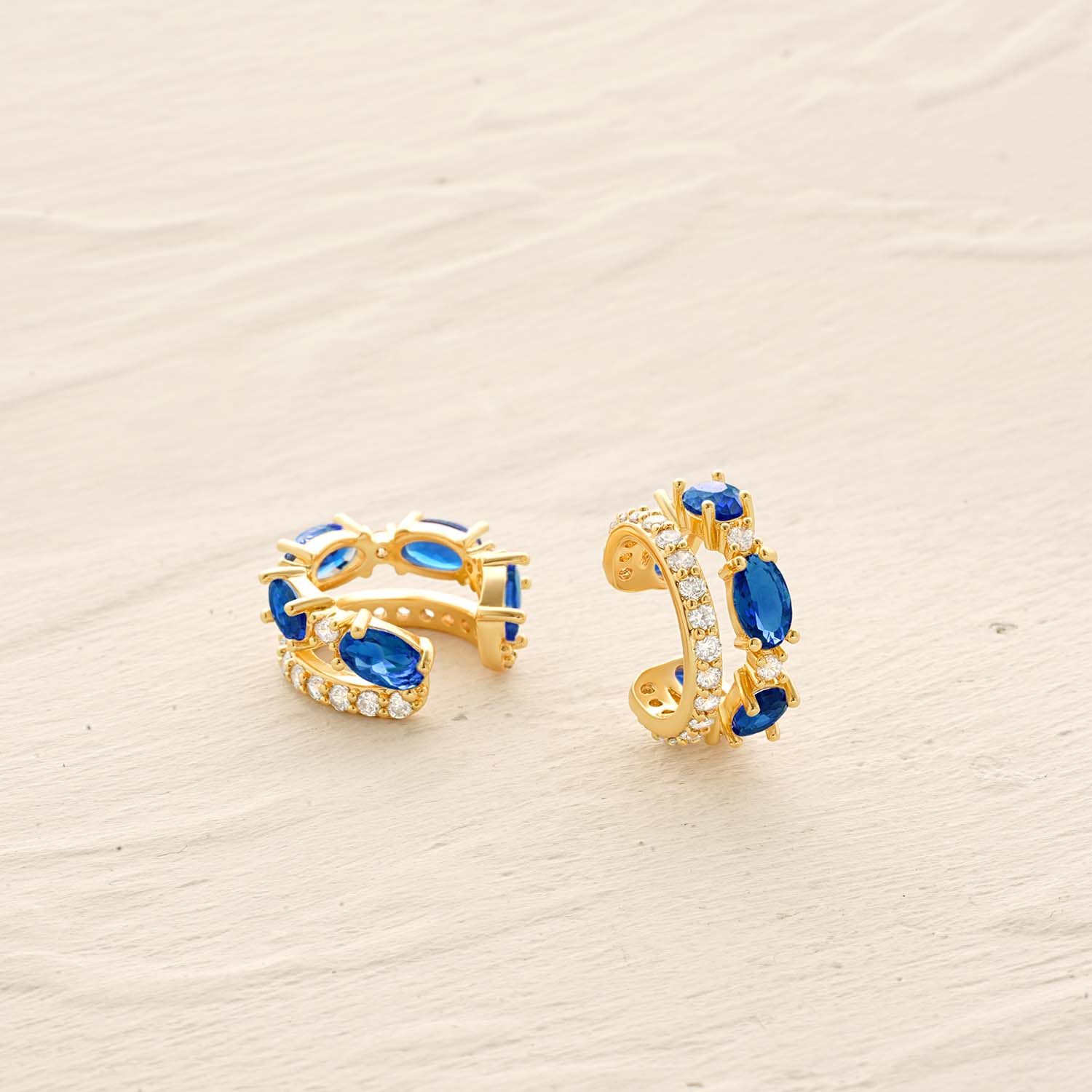 Gemstone Ear Cuff No Piercing Earrings