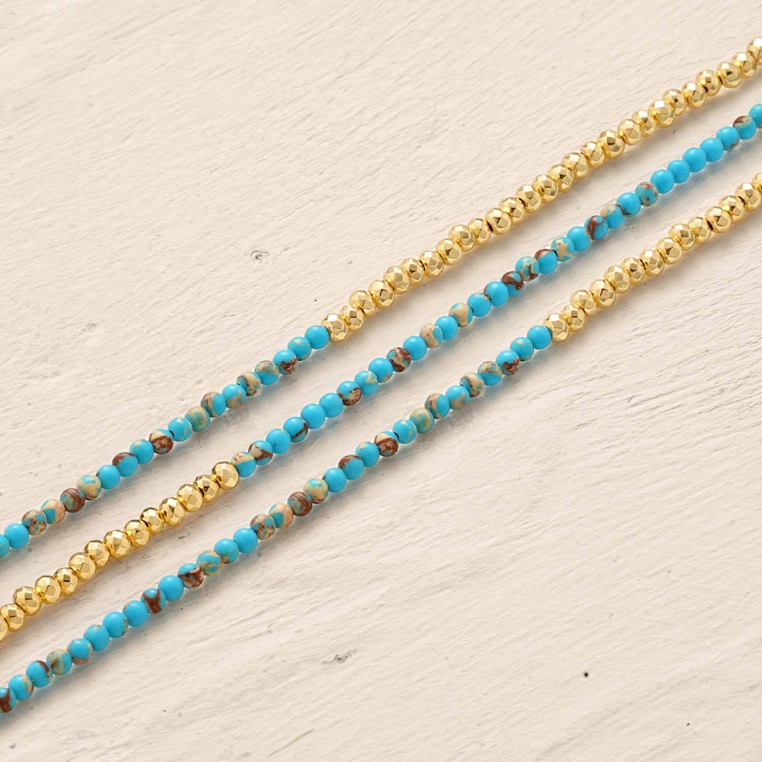 Adjustable Double Layer Beaded Bracelet