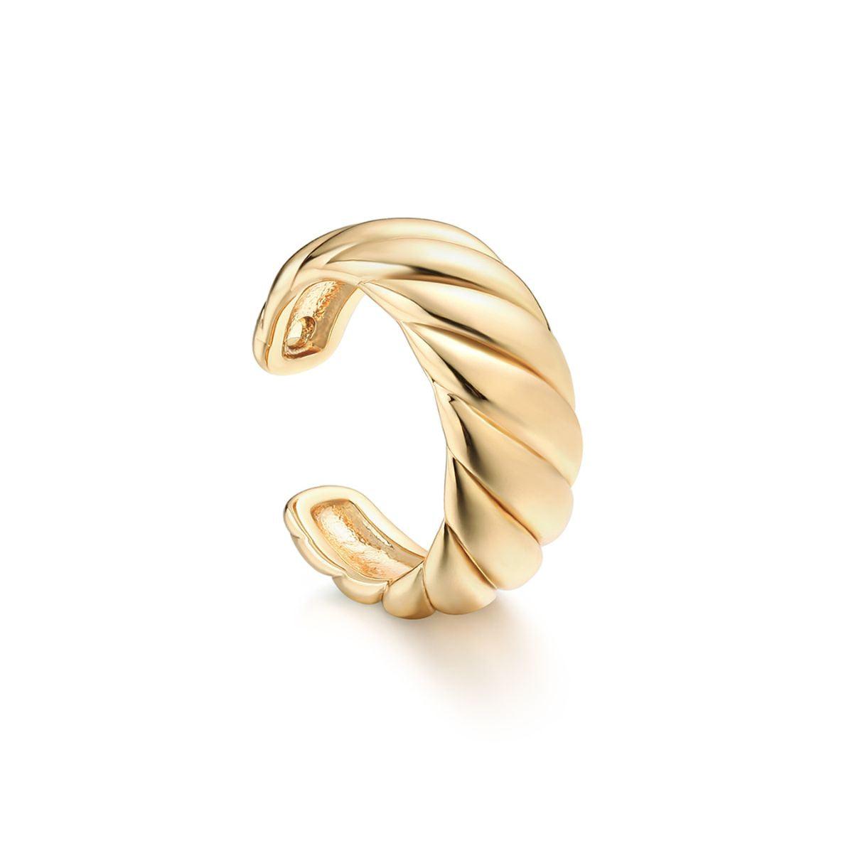 Chunky Twisted Band Wrap Ear Cuff