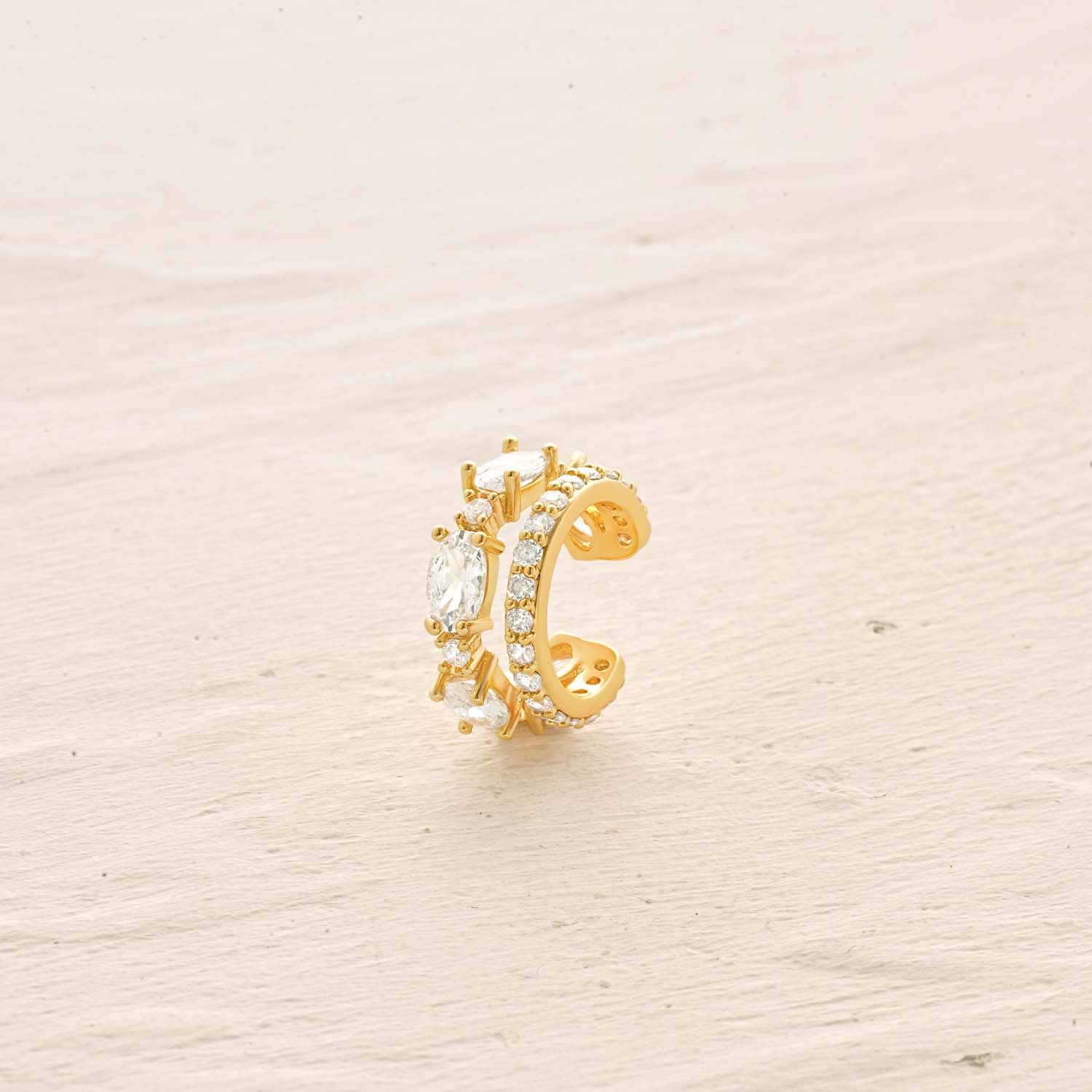 Gemstone Ear Cuff No Piercing Earrings