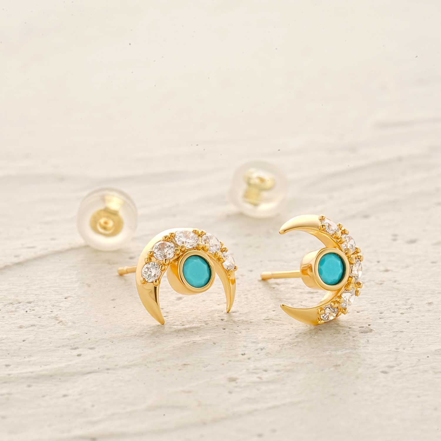 Evil Eye Turquoise Earrings Stud