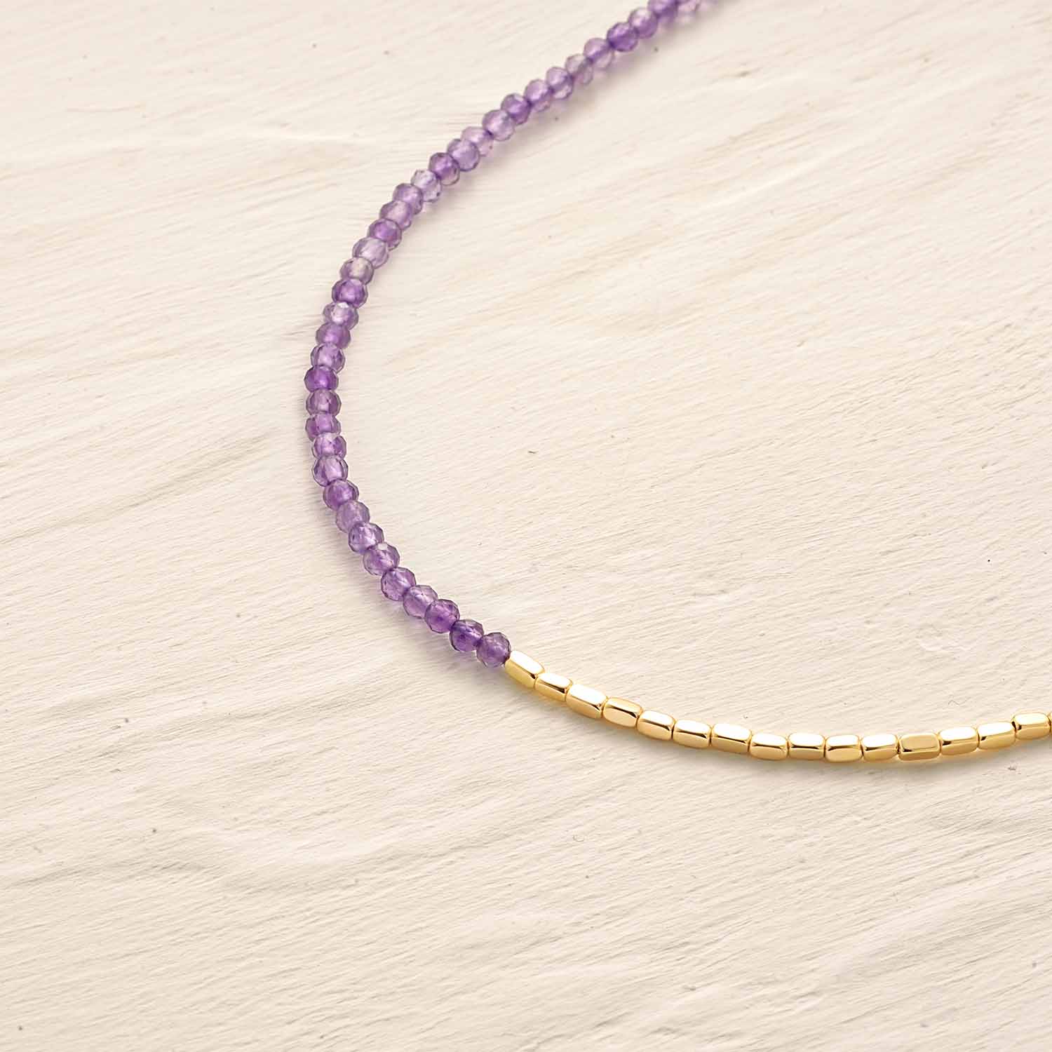 Beaded Chain Gem Bracelet