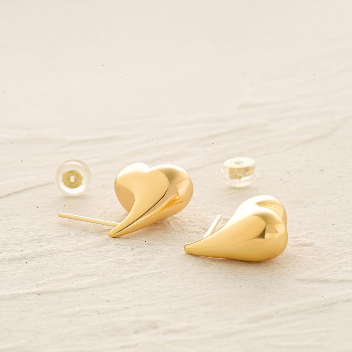 Heart Teardrop Stud Earrings