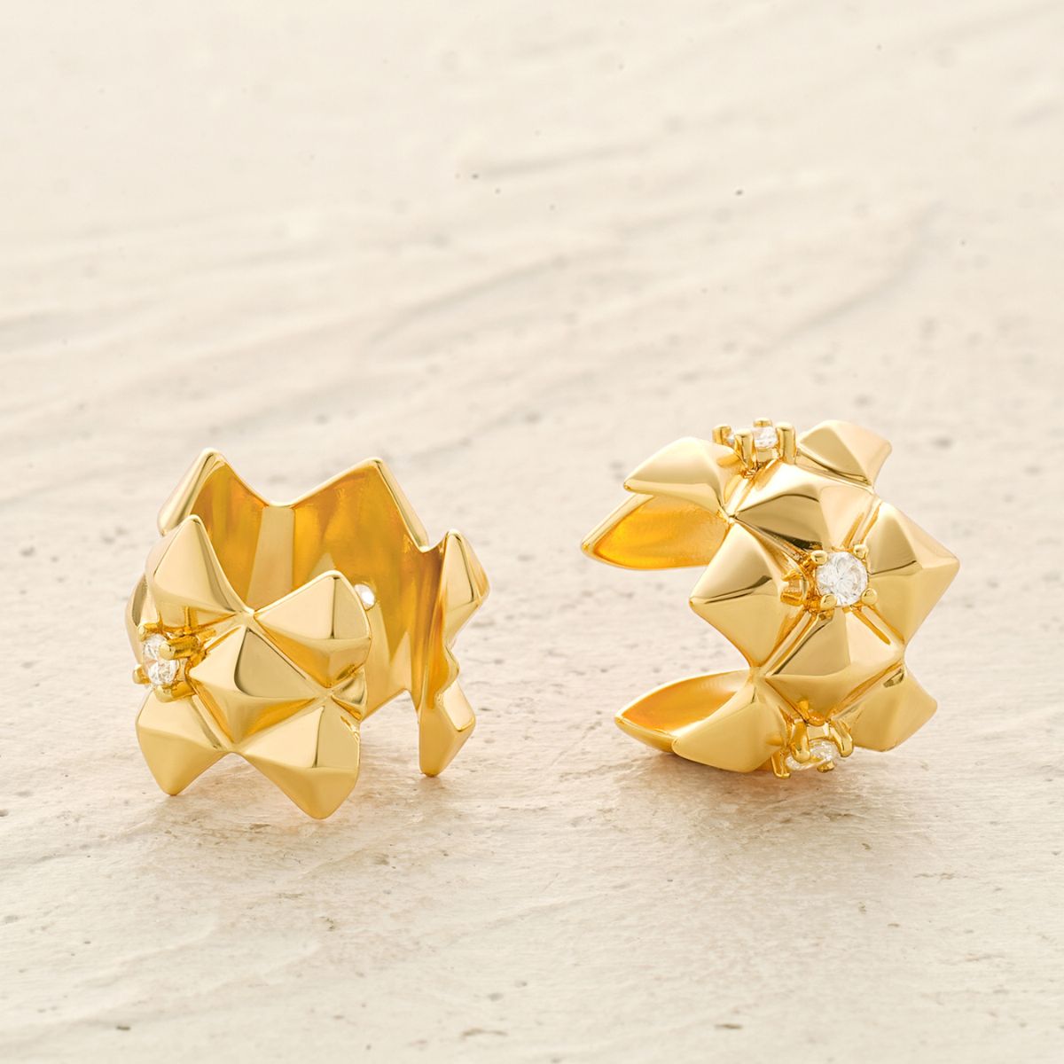 Cluster Pyramid Ear Cuffs