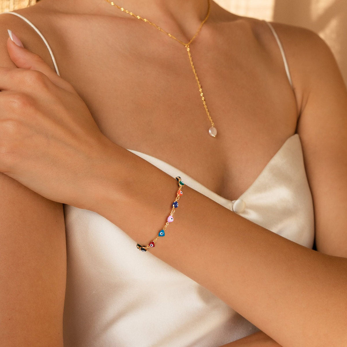 Evil Eye Bracelet Heart Style