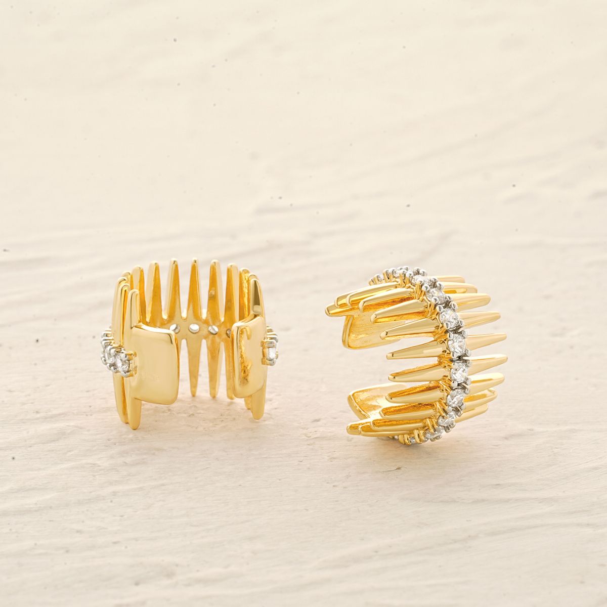 Fishbone Band Ear Cuffs