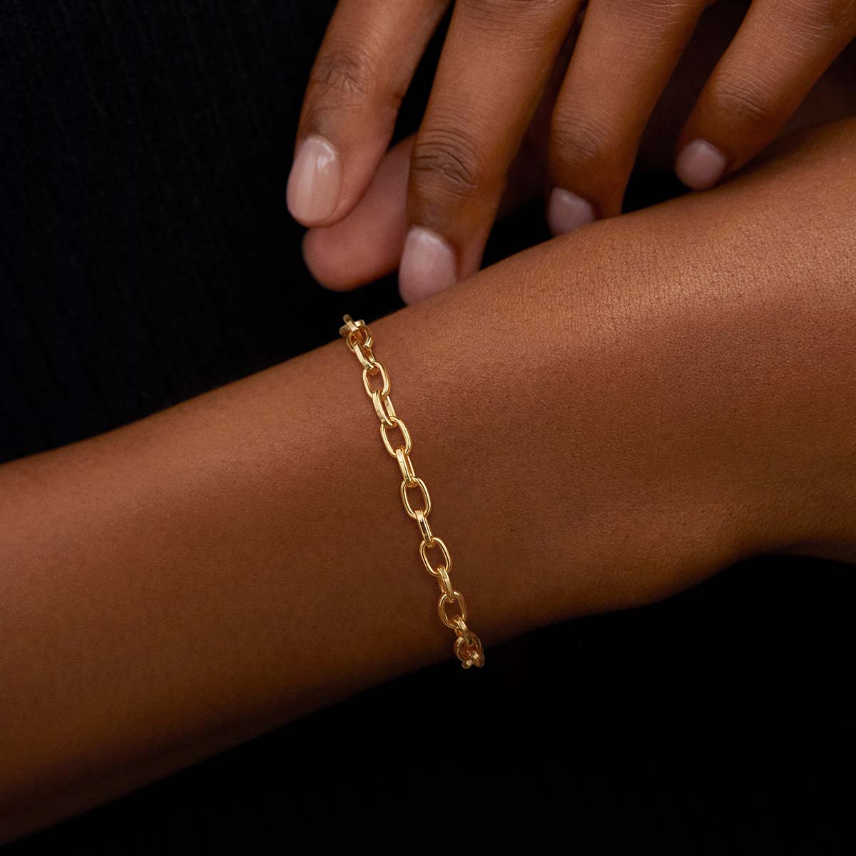 Gold Chain Link Bracelet