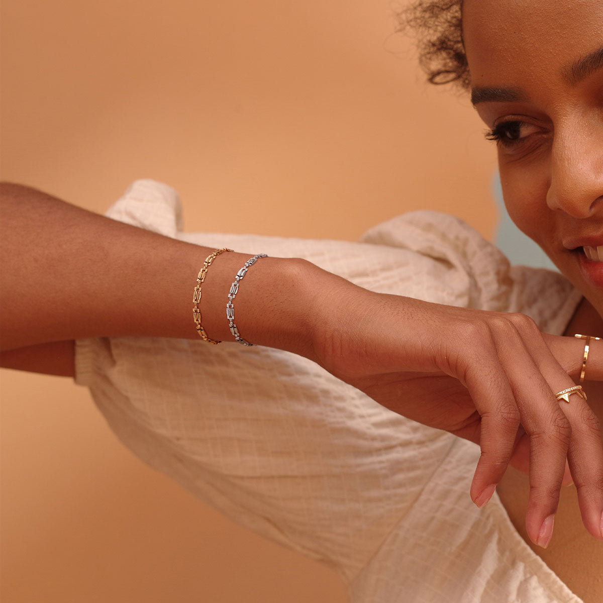 Gold Chain Link Bracelet