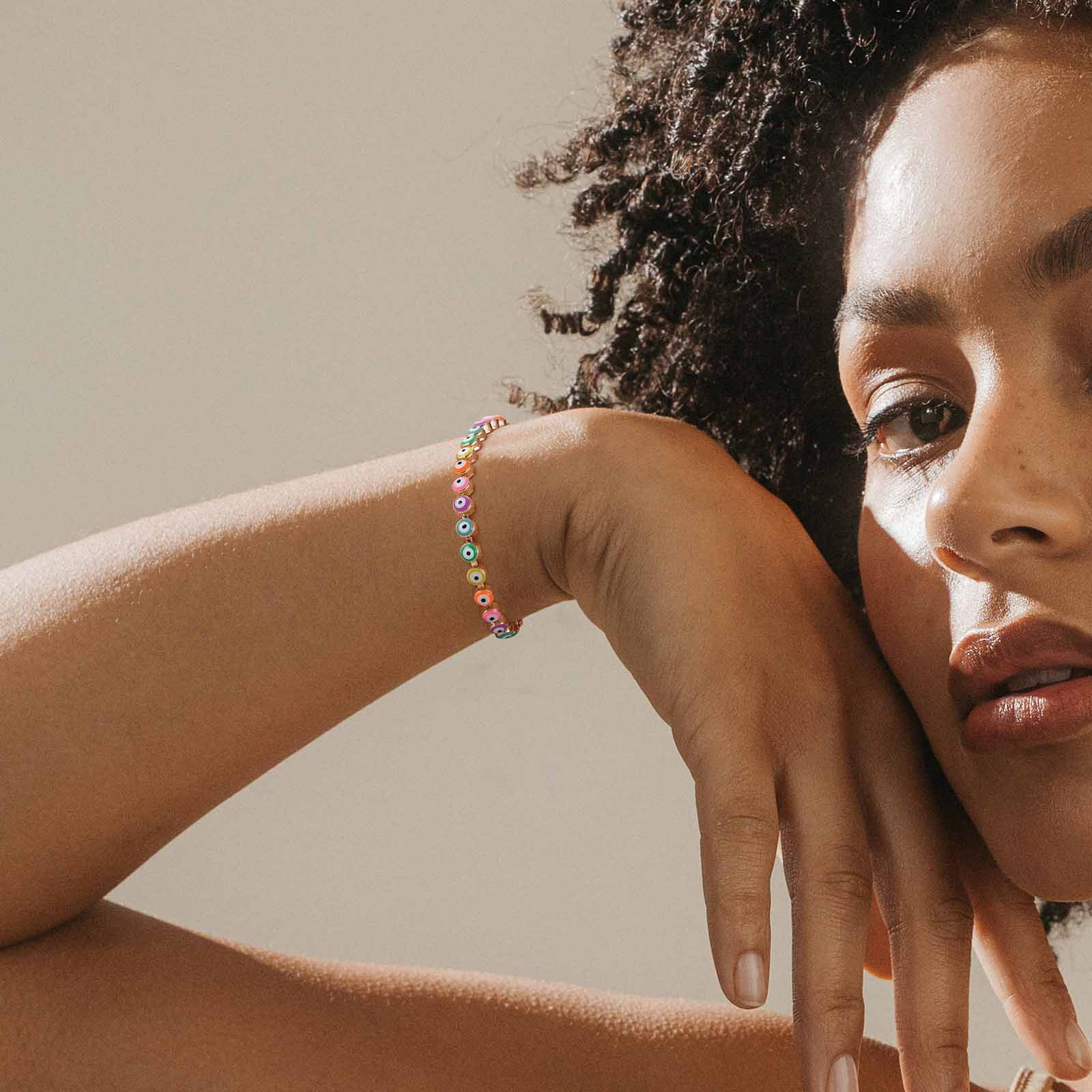 Gold Evil Eye Bracelet