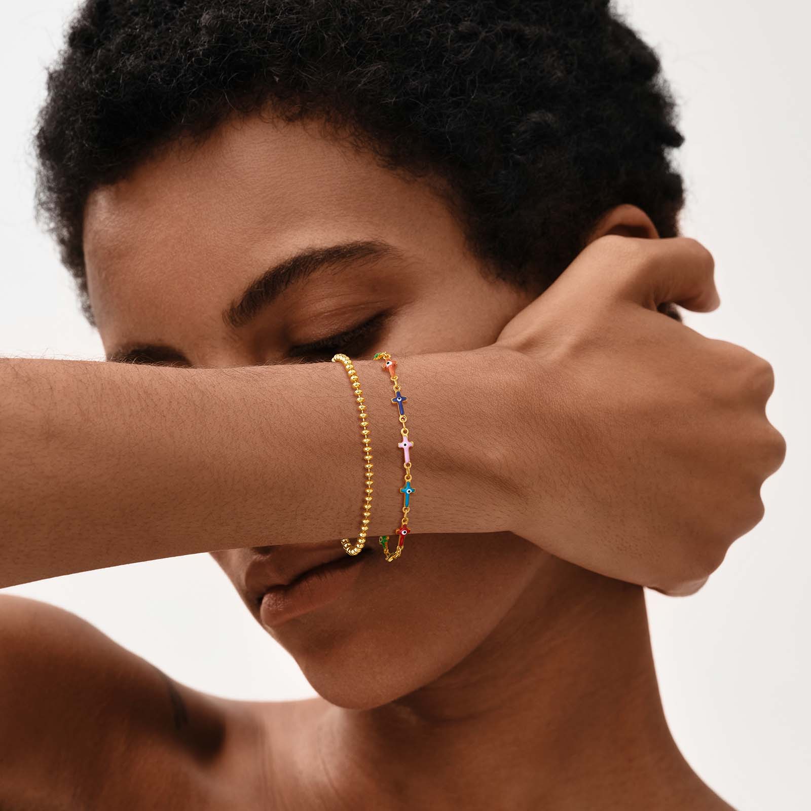 Gold Evil Eye Bracelet