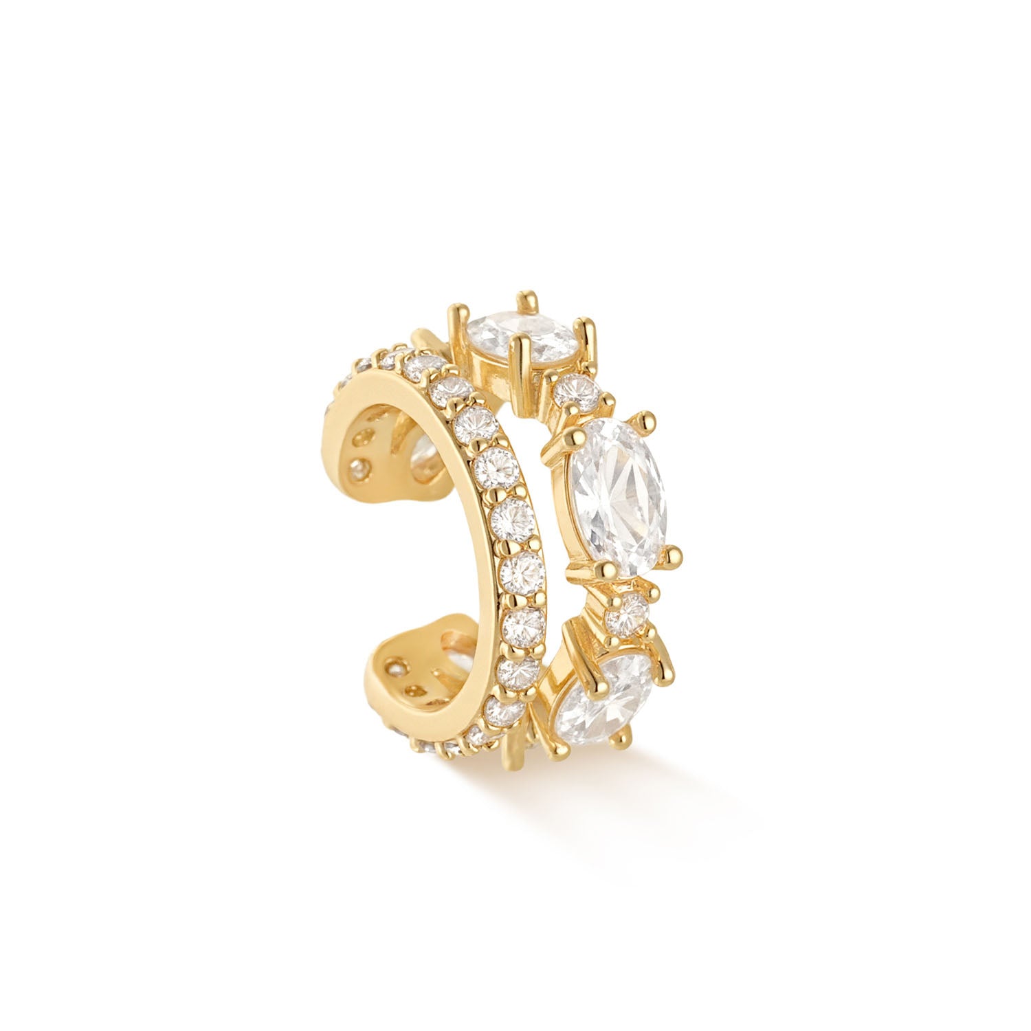 Gemstone Ear Cuff No Piercing Earrings