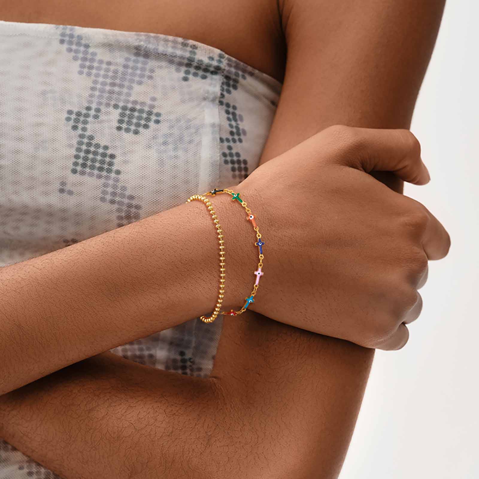Gold Evil Eye Bracelet