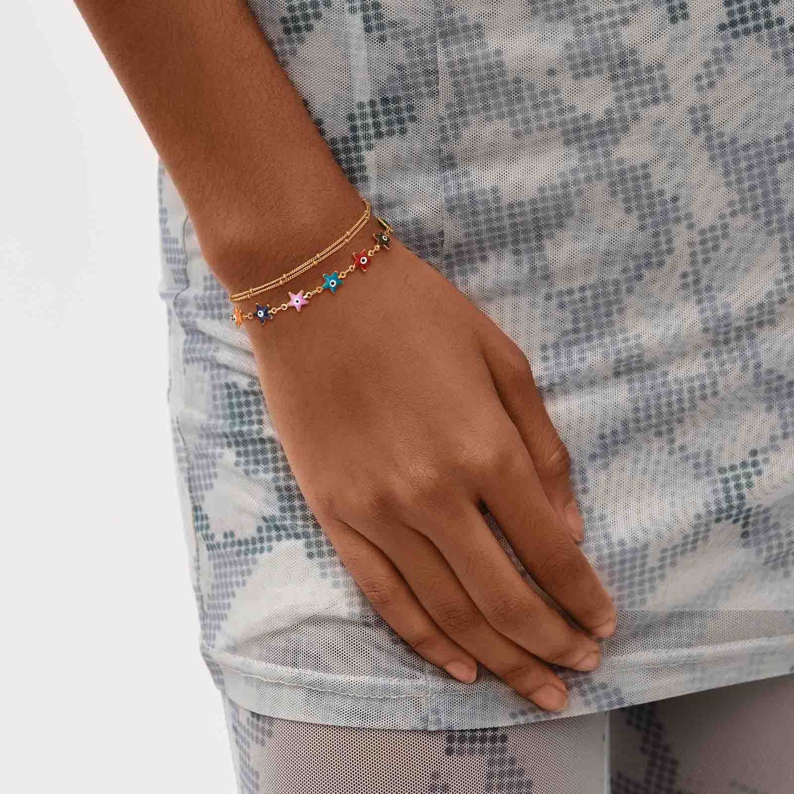 Gold Evil Eye Bracelet