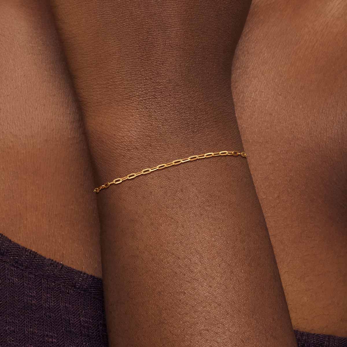 Gold Chain Link Bracelet