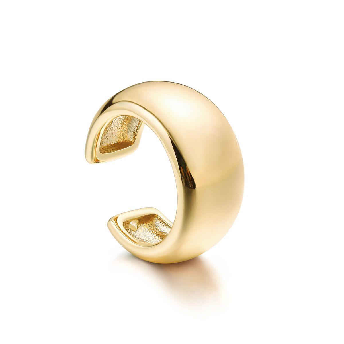 Gold Dome Polished Ear Cuff