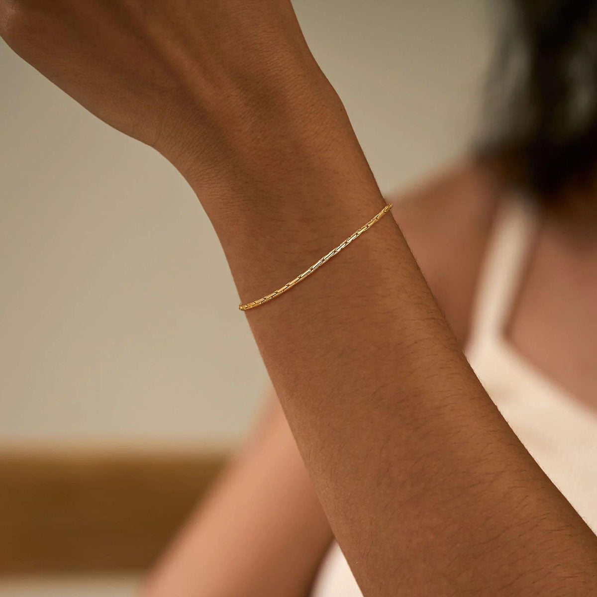 Gold Chain Link Bracelet