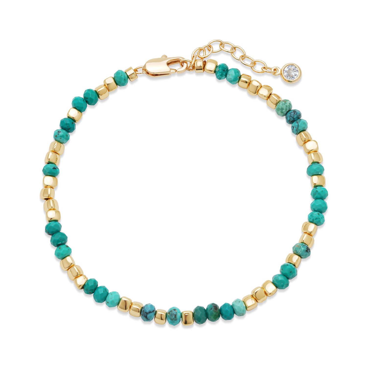 Stone Mixed Triangular Beaded Bracelet