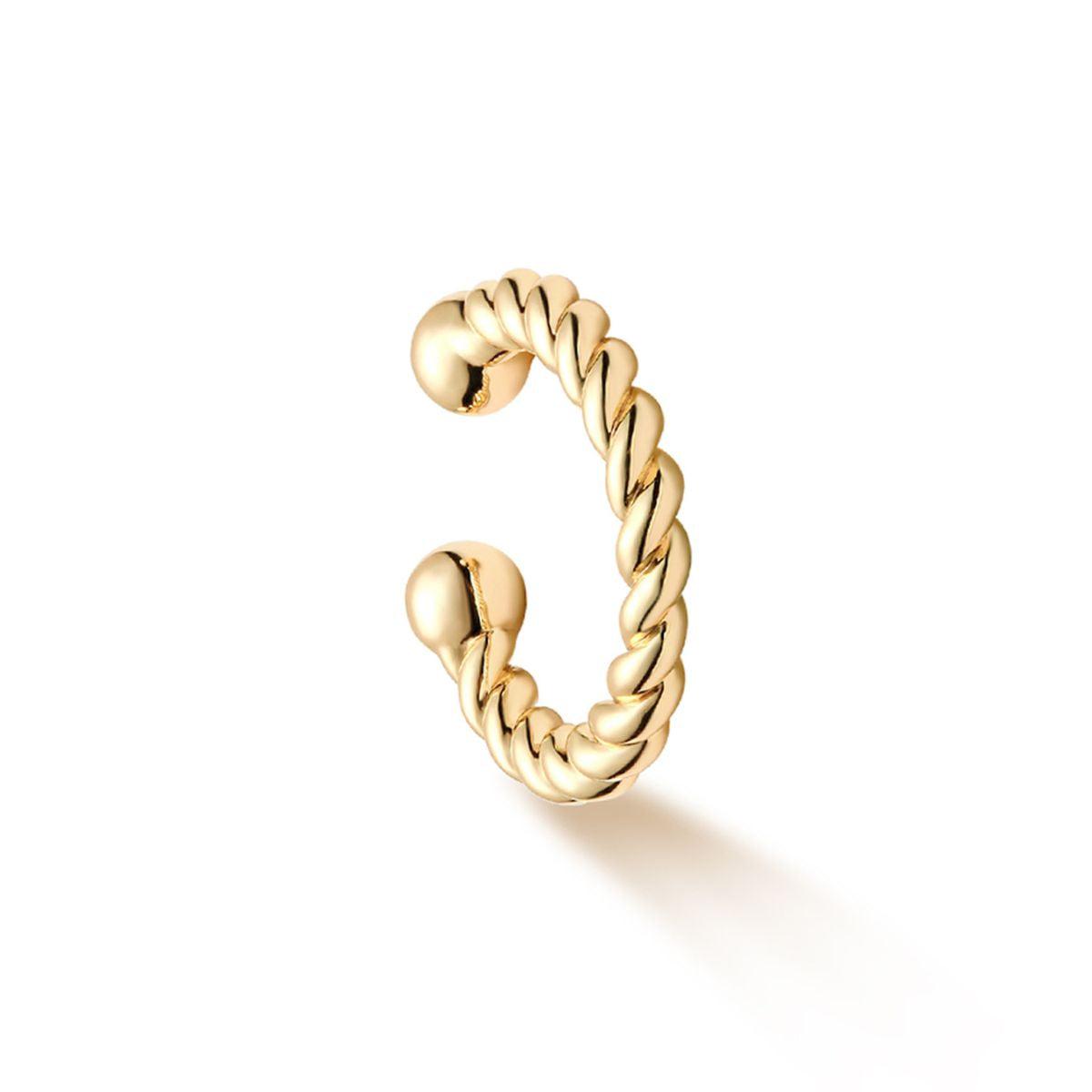 Barbell Twisted Ear Cuff