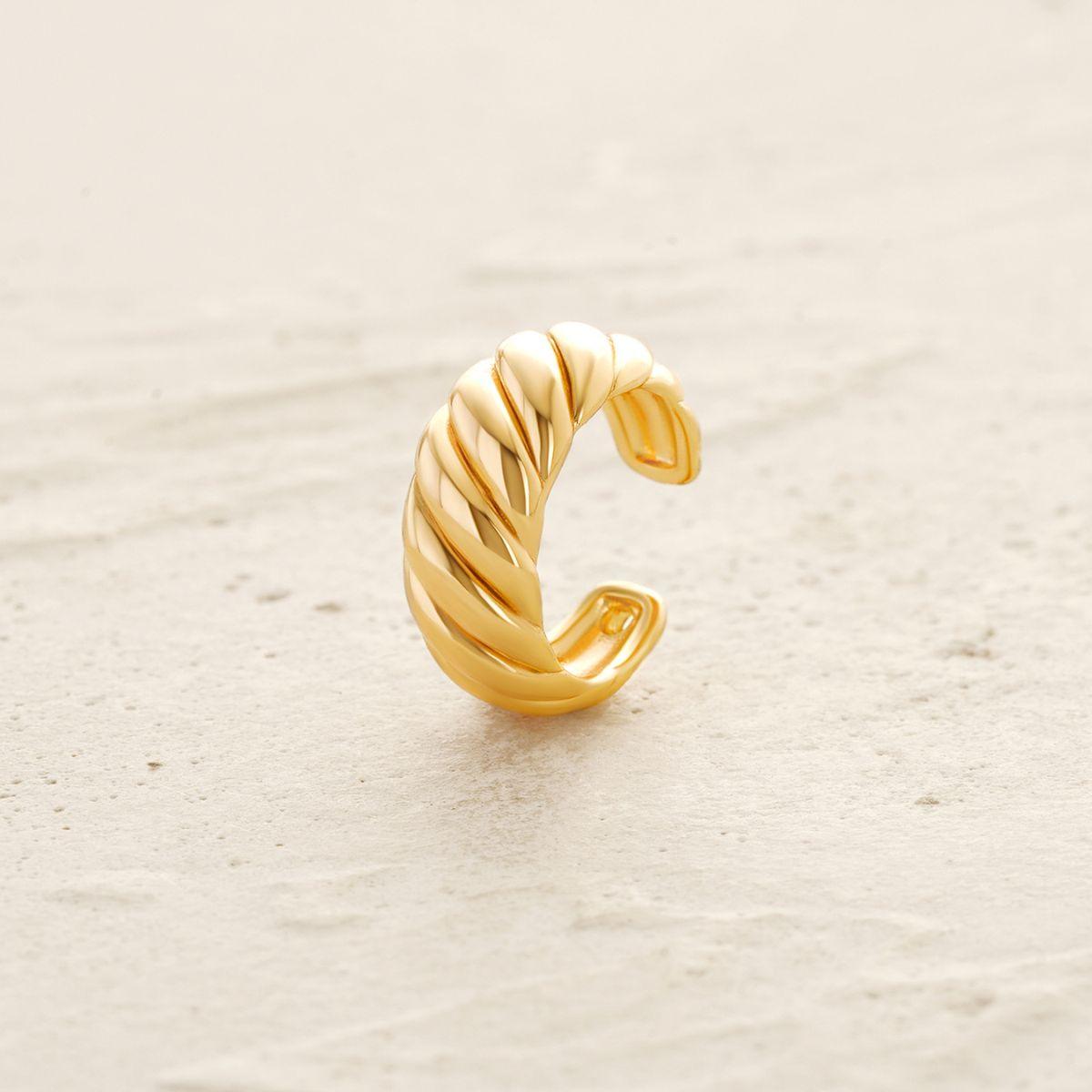 Chunky Twisted Band Wrap Ear Cuff