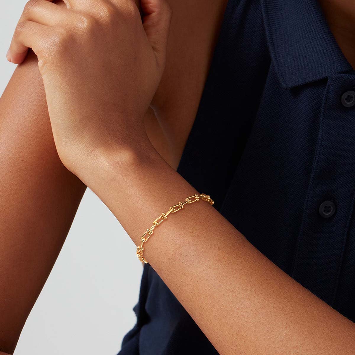Gold Chain Link Bracelet