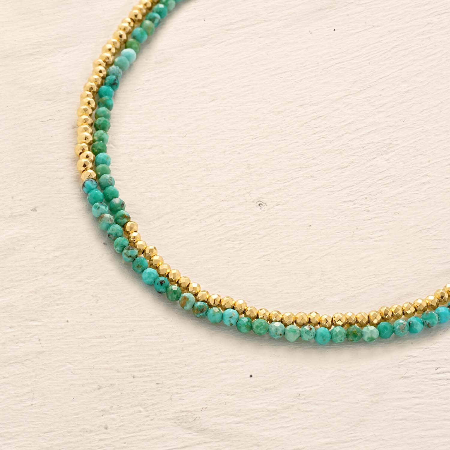 Adjustable Double Layer Beaded Bracelet