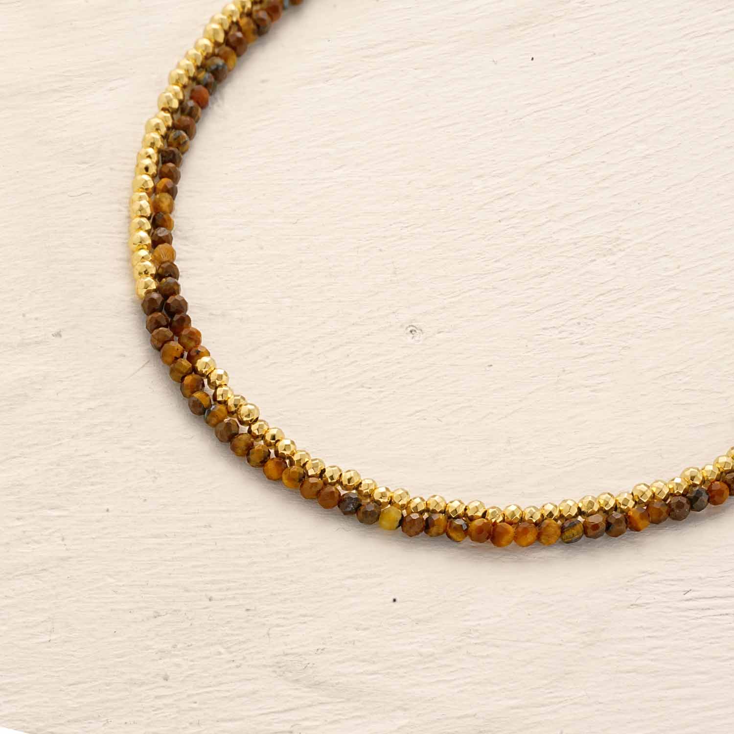 Adjustable Double Layer Beaded Bracelet