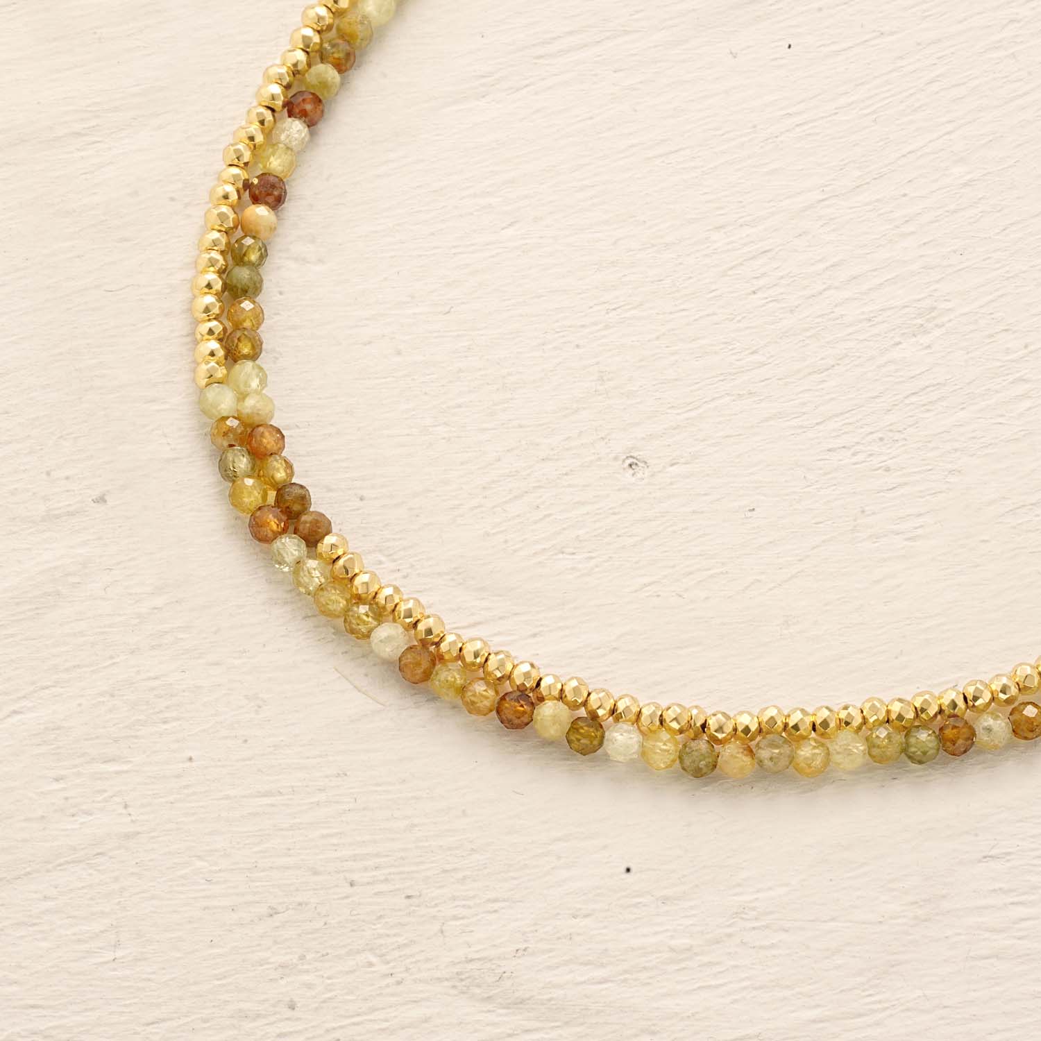 Adjustable Double Layer Beaded Bracelet