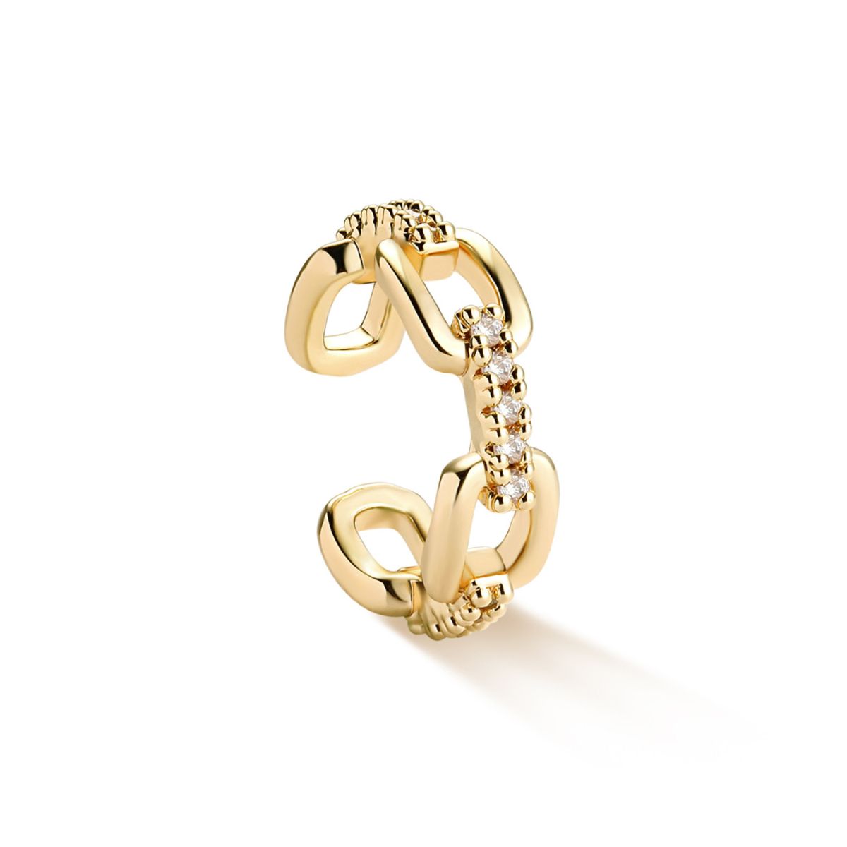 Gold Link Ear Cuffs