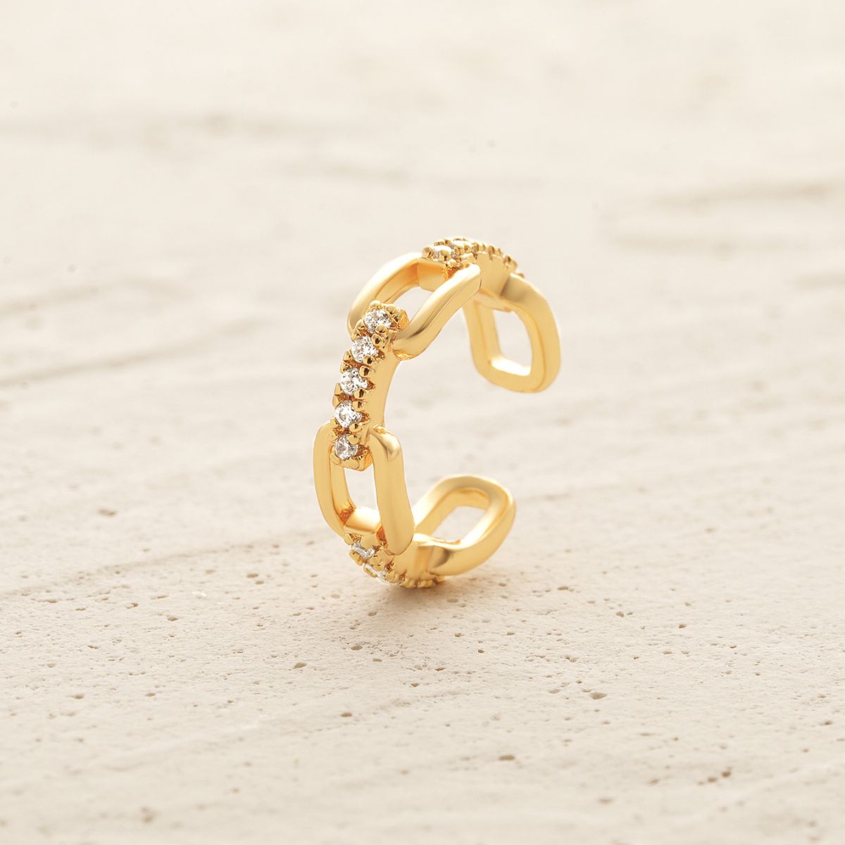 Gold Link Ear Cuffs