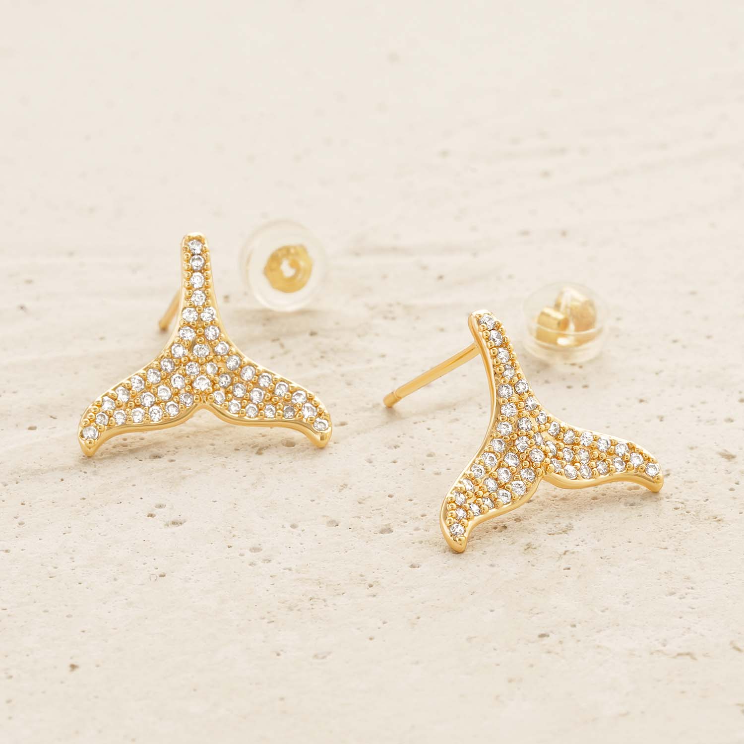 Mermaid Tail Stud Earrings