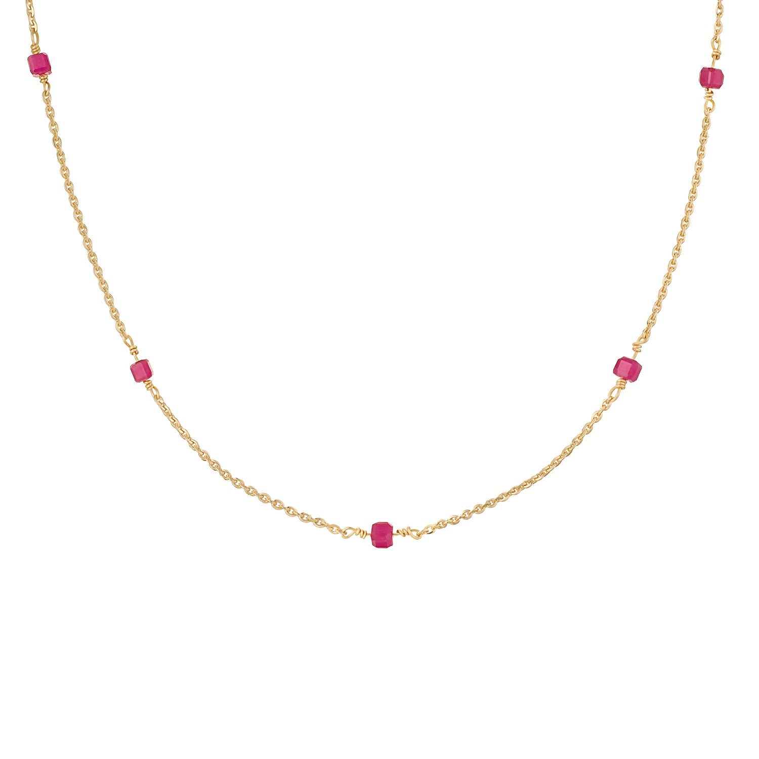 Natural Stone Choker Necklace