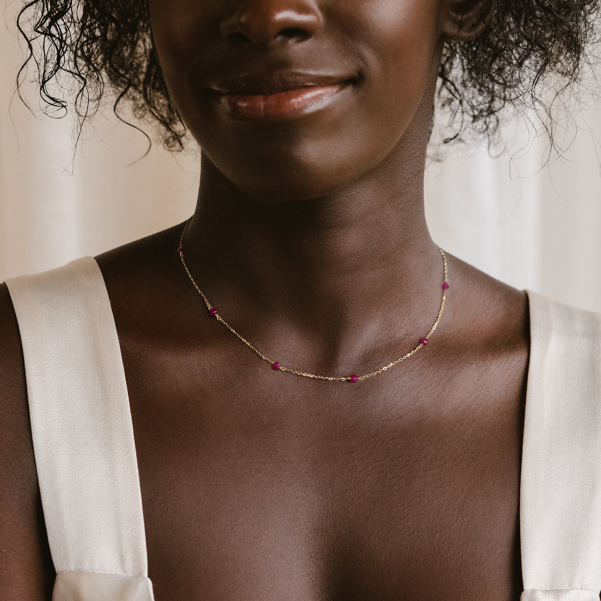 Natural Stone Choker Necklace