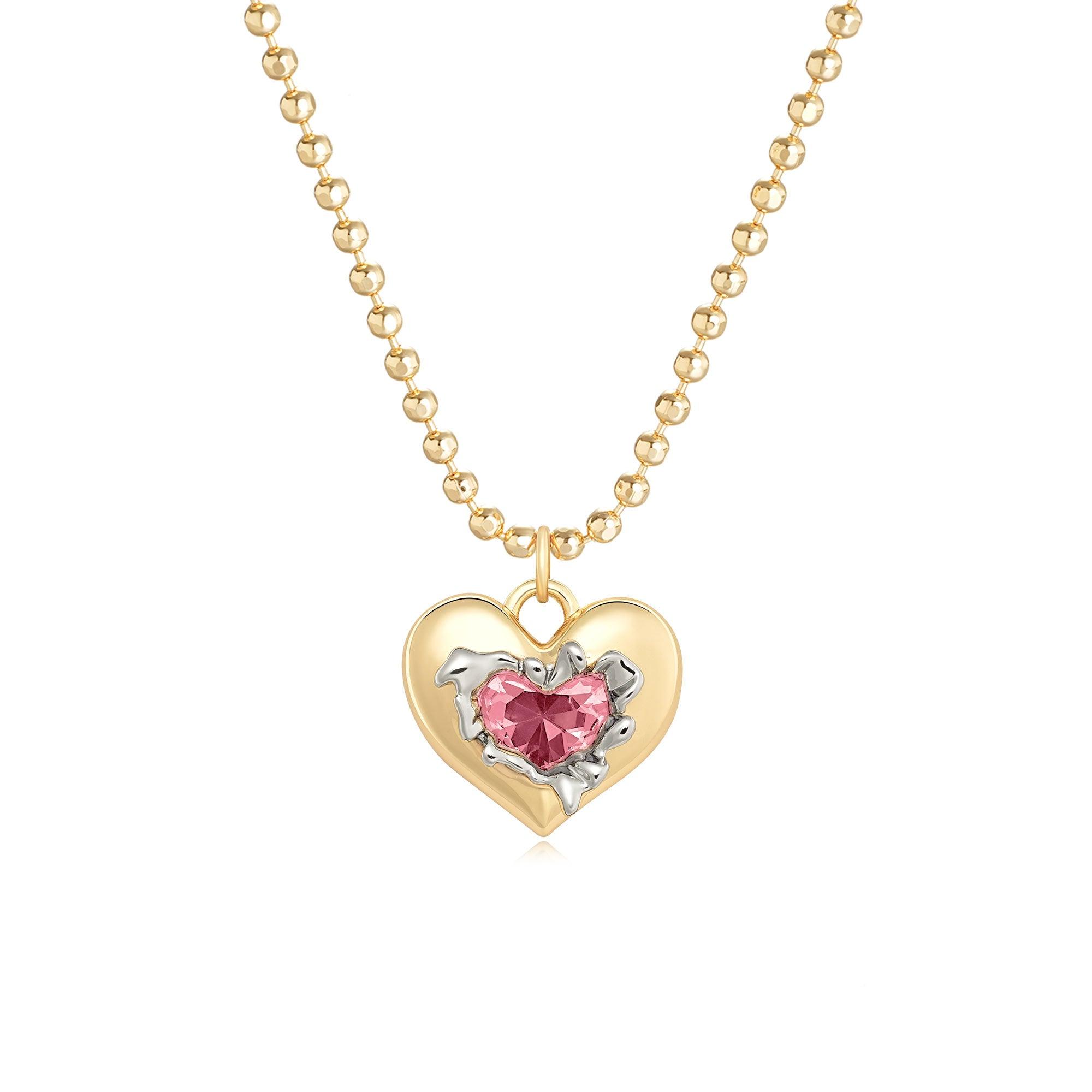 Heart Birthstone Necklace