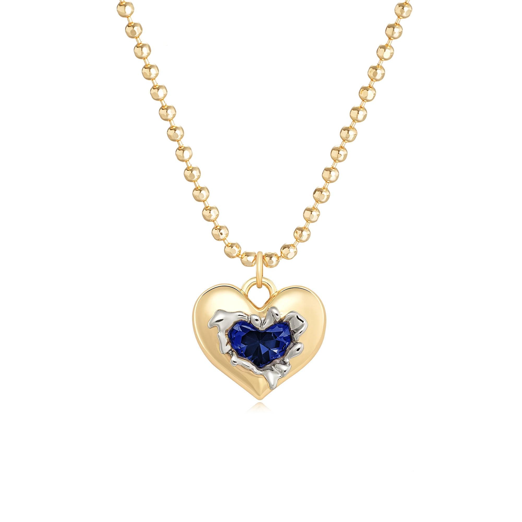 Heart Birthstone Necklace
