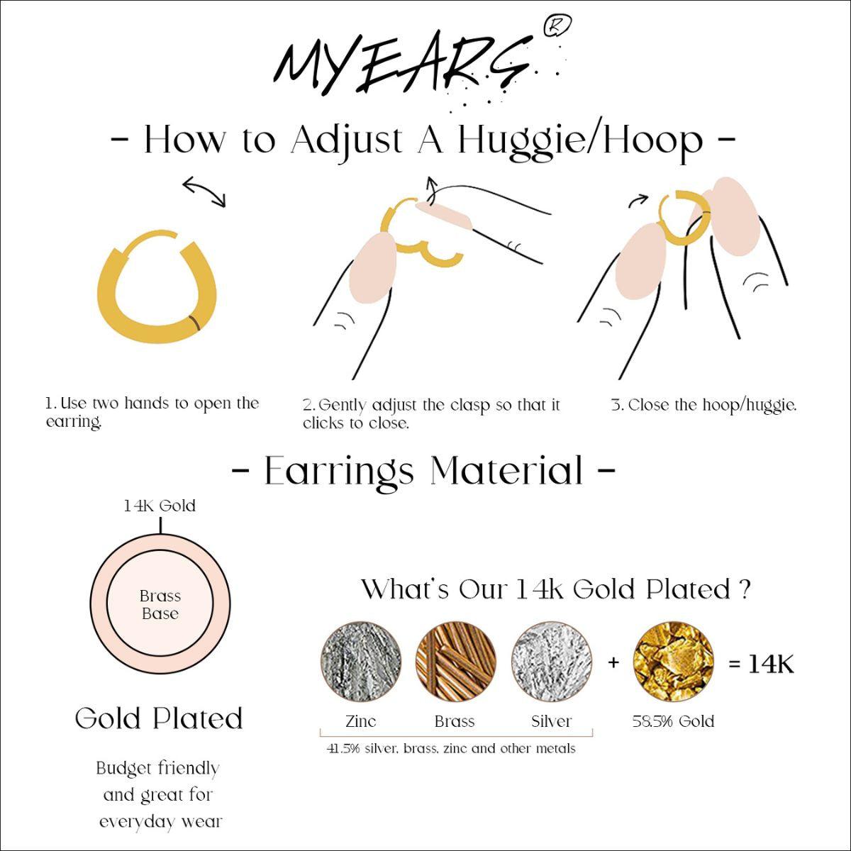 Gold Geometric Hoop Earrings
