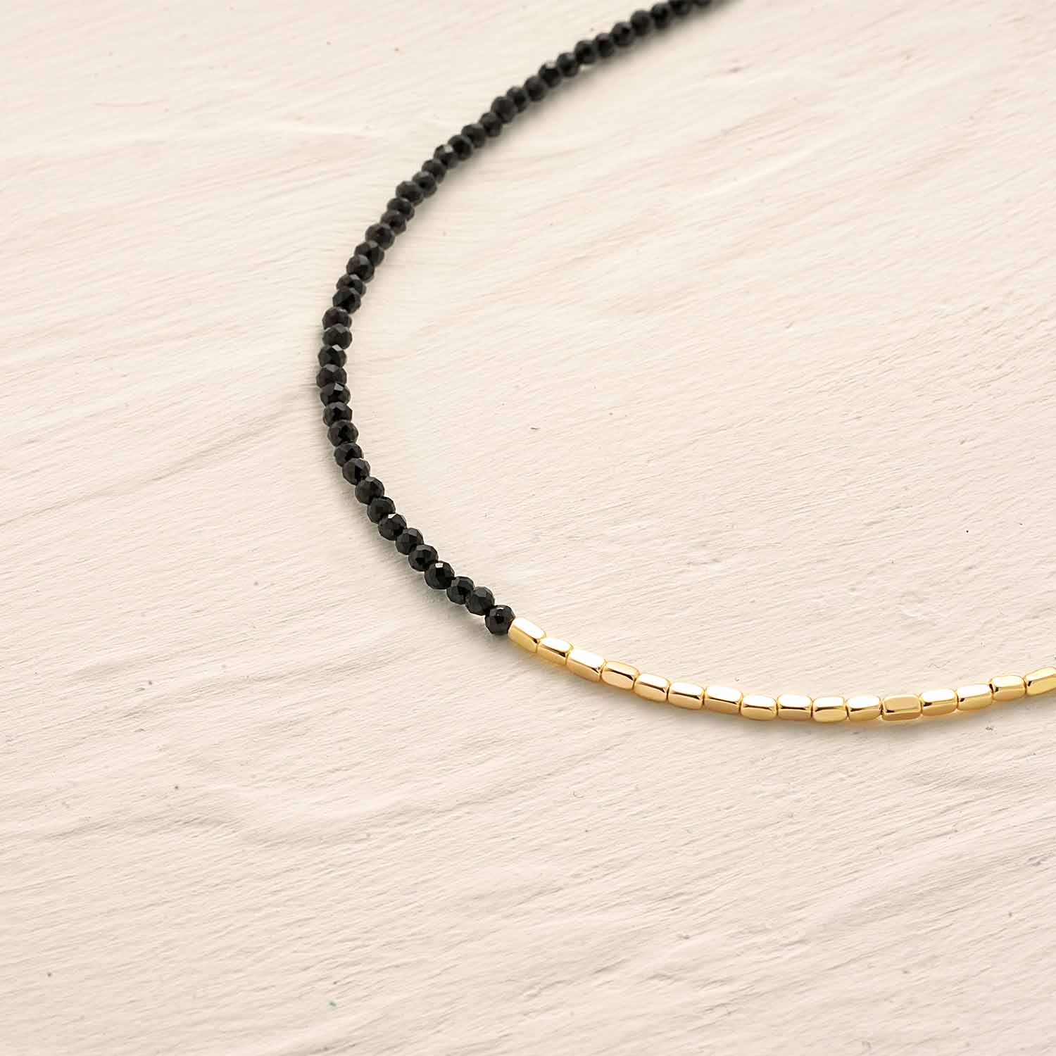 Beaded Chain Gem Bracelet