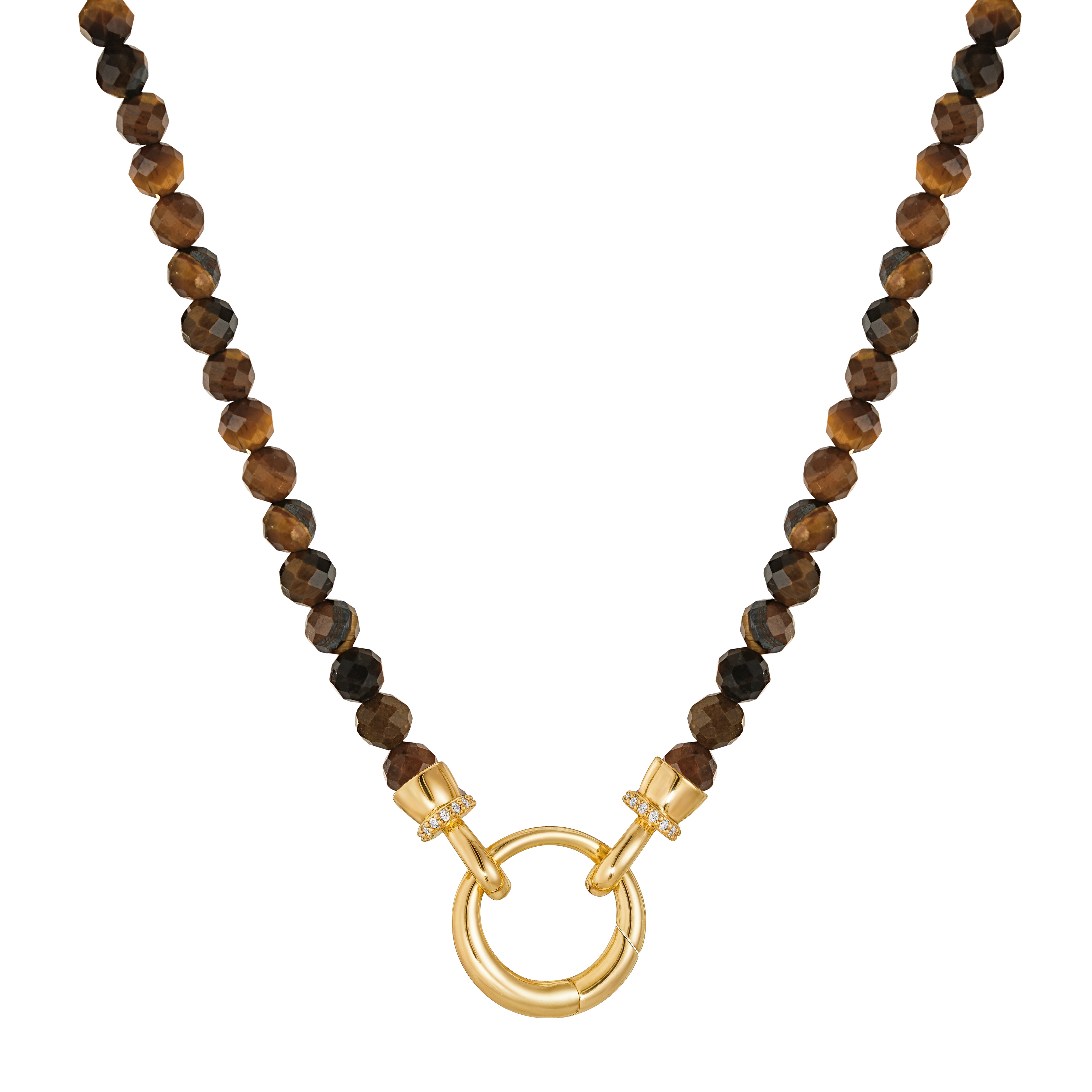 Yellow Tiger Stone Beaded Necklace